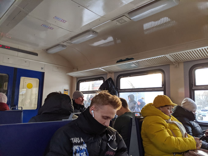 пригородная электричка в направлении Балахны, Заволжья