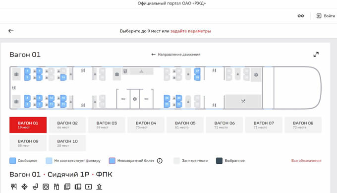 Ласточка. Вагон повышенной комфортности