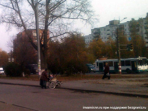 проспект Гагарина Нижний Новгород - безбарьерная среда бордюрный поребрик бордюрный камень
