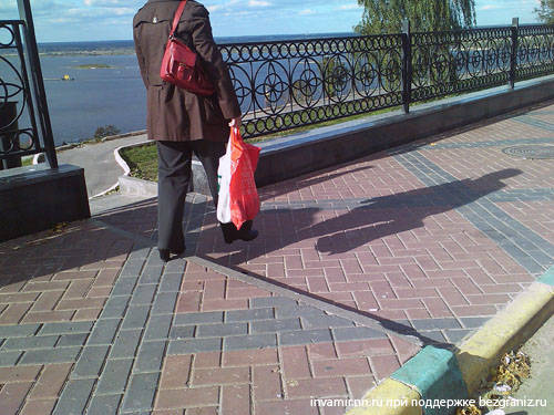 набережная Федоровского Нижний Новгород - безбарьерная среда пандусы для колясок на тротуарах