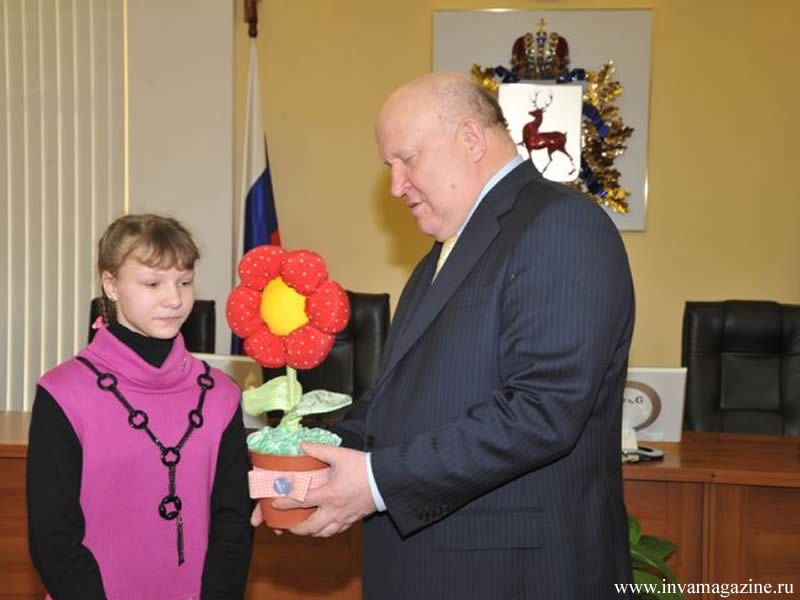 Шанцев с девочкой